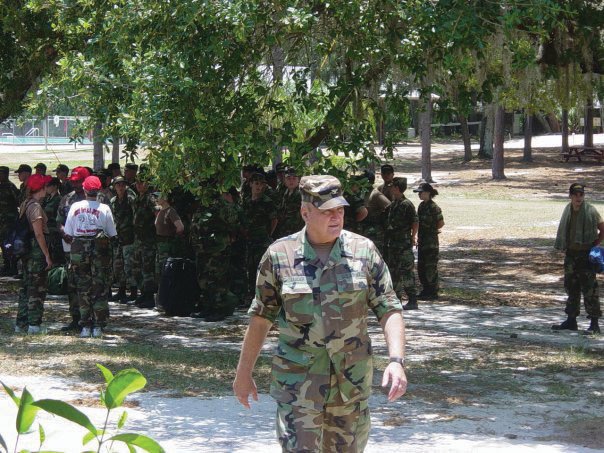 Col. Saucier attended JROTC summer camp with the Okeechobee cadets in 2006.